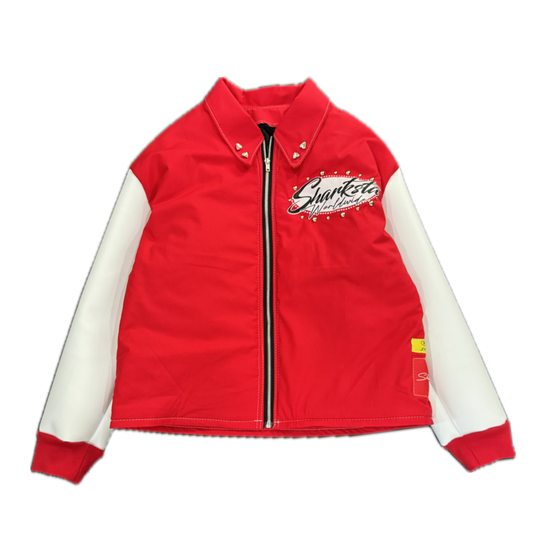 *HANDMADE* Redline varsity jacket