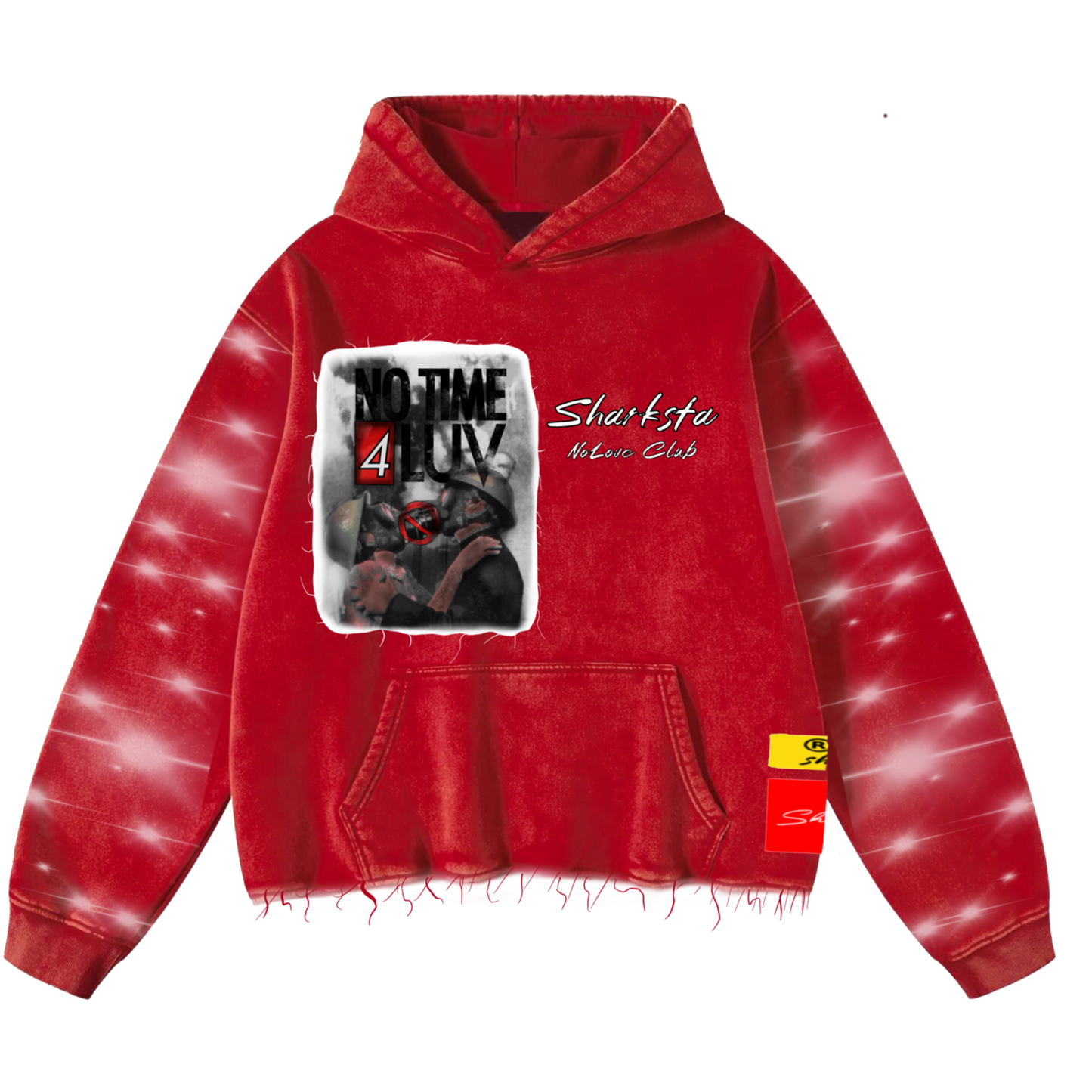 No Time 4 Luv Cropped Hoodie