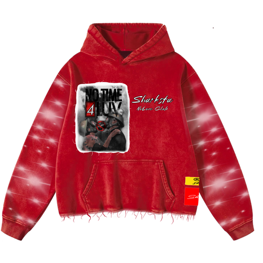 No Time 4 Luv Cropped Hoodie